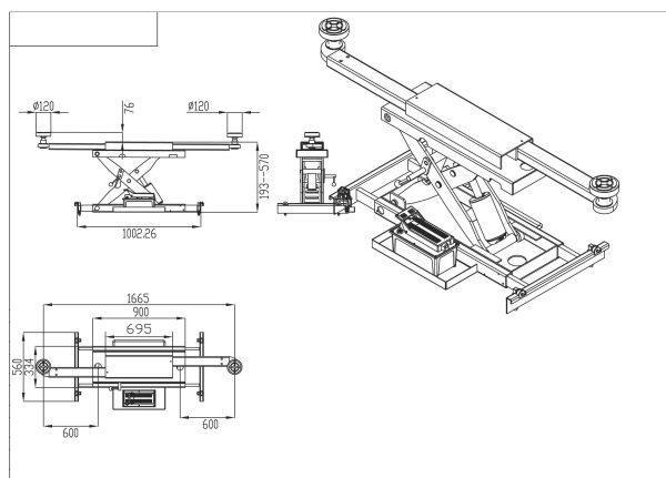 4 POST 6 TONNE CARAVAN AND RV LIFT WITH CARAVAN JACKING BEAMS AECL4600W FROM LUFTEN - Image 7