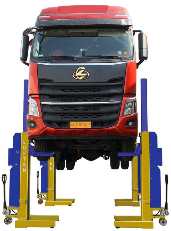 TRUCK HOIST WIRELESS/CABLE COLUMN LIFT 5.5TONNE LUFTEN AETF-4055