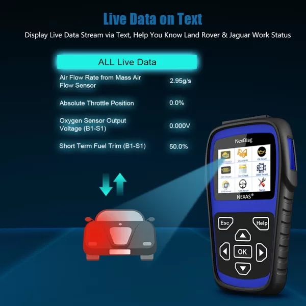 OBDII/EOBD FULL SCAN TOOL FOR LAND ROVER AND JAGUAR AEND602