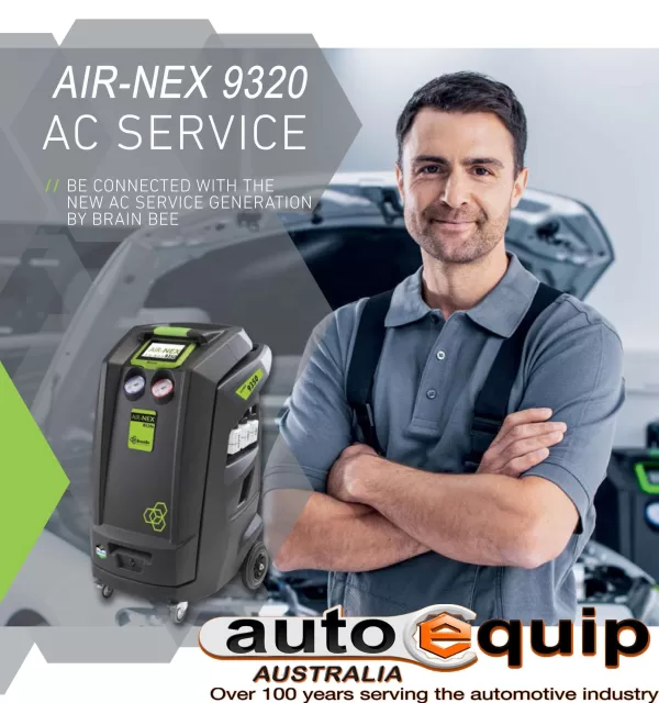 AUTOMOTIVE AIR CONDITIONING SERVICE STATION FULLY AUTOMATIC ITALIAN BRAIN BEE AIR-NEX 9320