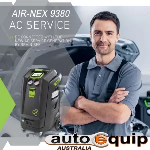 AUTOMOTIVE AIR CONDITIONING SERVICE STATION FULLY AUTOMATIC ITALIAN BRAIN BEE AIR-NEX 9380