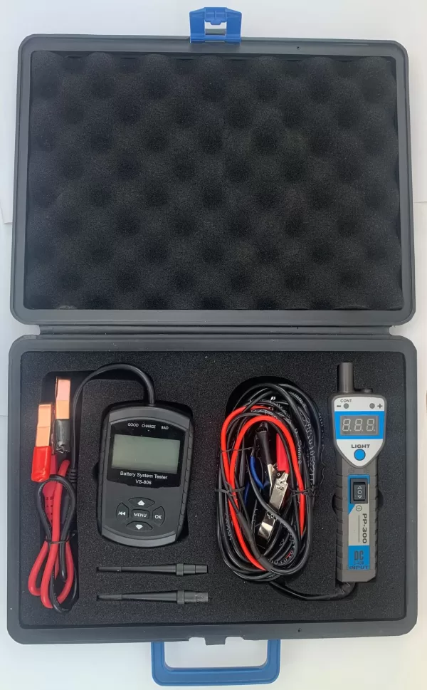 AUTOMOTIVE 12V/24V MULTI VOLTAGE PROBE AND BATTERY TESTER TESTER PP-300 AND VS-806 COMBO